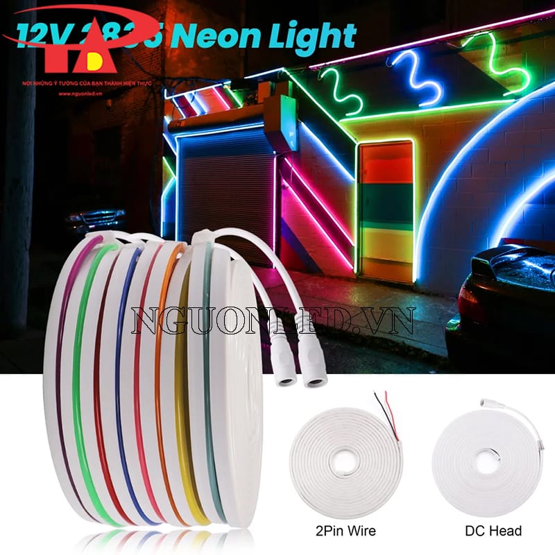 Dây led cuộn neon 12v dùng tạo hình