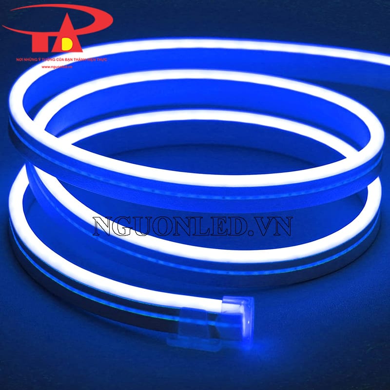 Đèn led dây neon flex 12V màu xanh dương