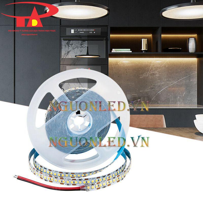 Led dây dán 12v 2835 trang trí tủ, kệ