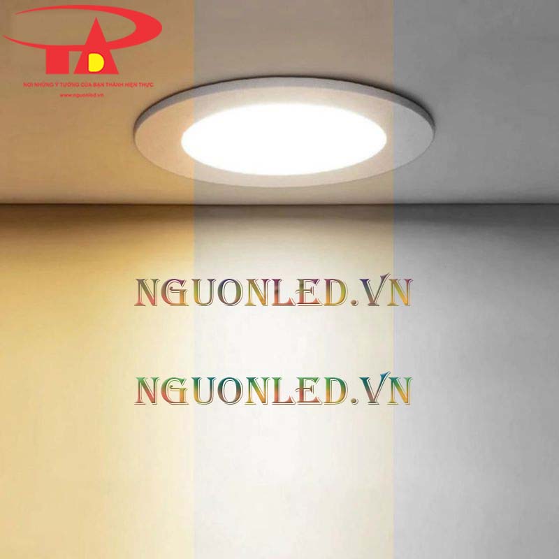 Bán sỉ Đèn led downlight 3 màu 6w tại nguonled.vn