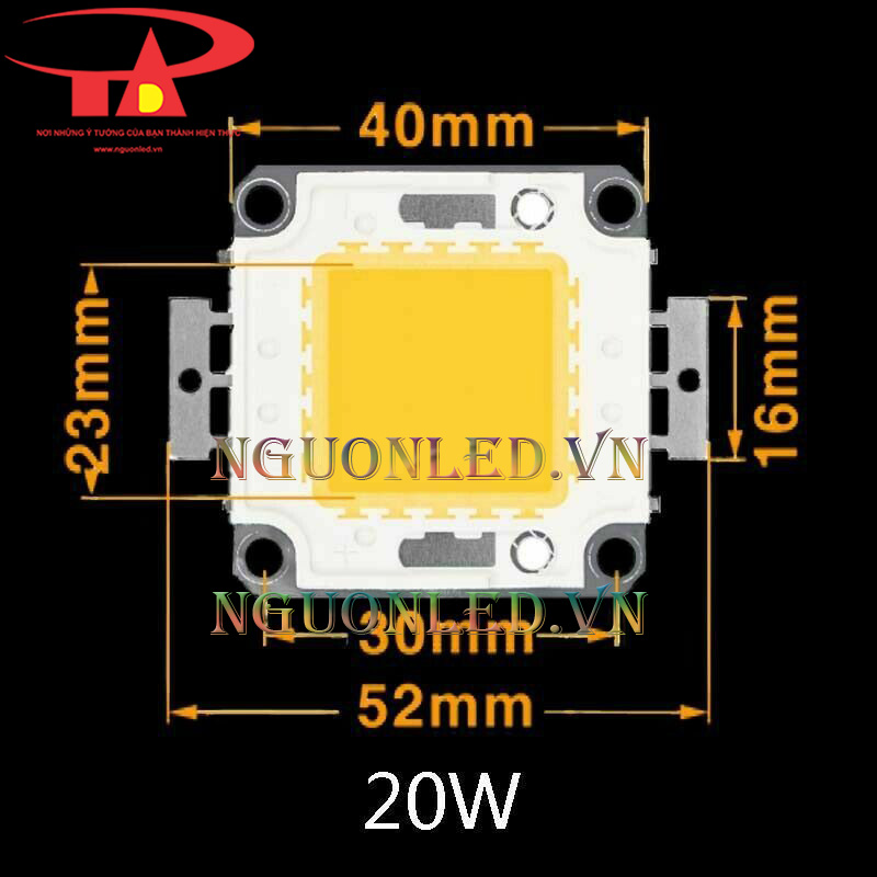 Công ty bán Tim đèn pha led 20w màu xanh lá siêu sáng tại bình định