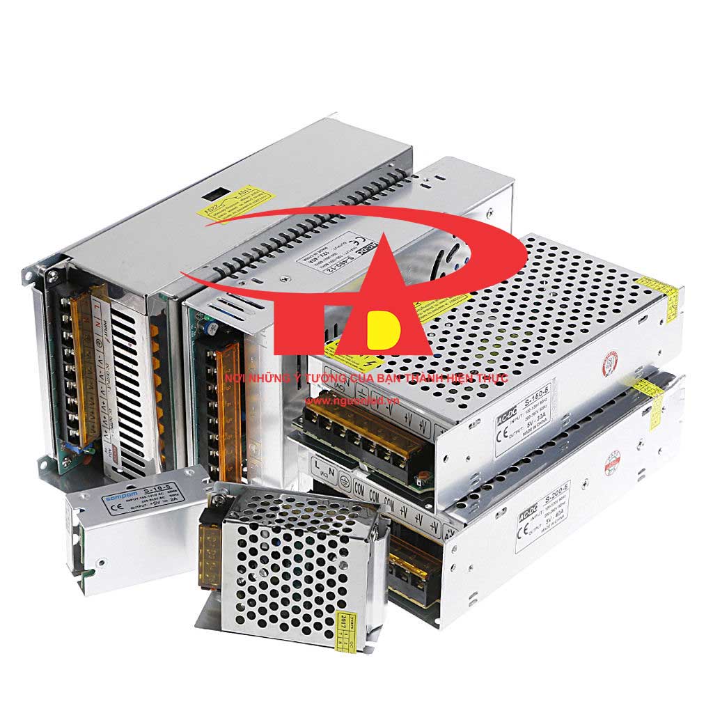 Nguồn DC5V 40A không quạt, loại tốt, giá rẻ BH 1 năm, nguonled.vn