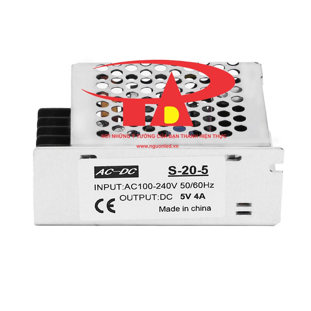 Nguồn led 5v 4A loại tốt dùng cho camera, đèn led và điện công nghiệp