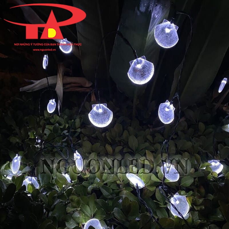 Đèn led dây hình vỏ sò màu trắng