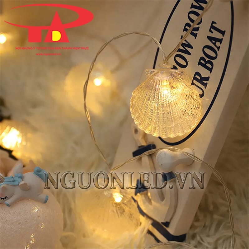 Ảnh led dây hình vỏ sò trang trí