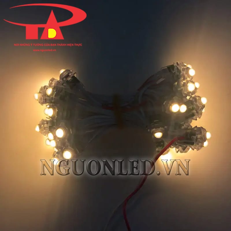 Led đúc f8 12v 12mm màu vàng