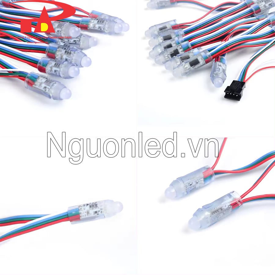 Led đúc F8 5v full color 9883 loại tốt