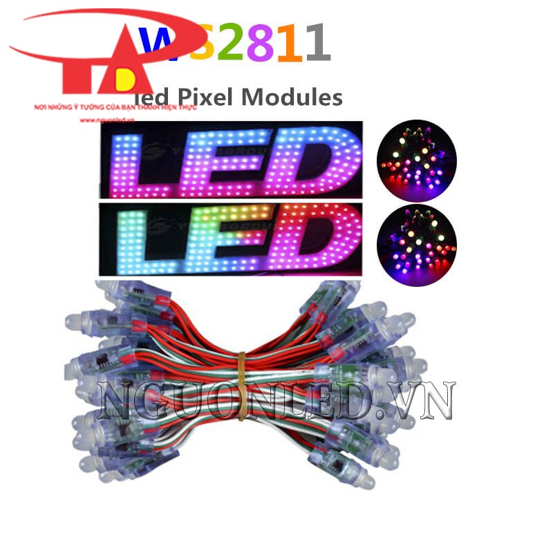 Led đúc F8 5V Full  IC2811