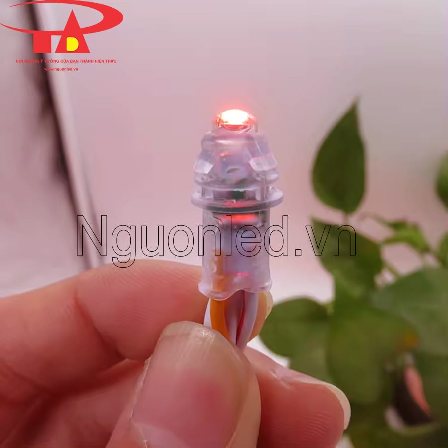 Đèn led đúc f8 màu đỏ giá rẻ