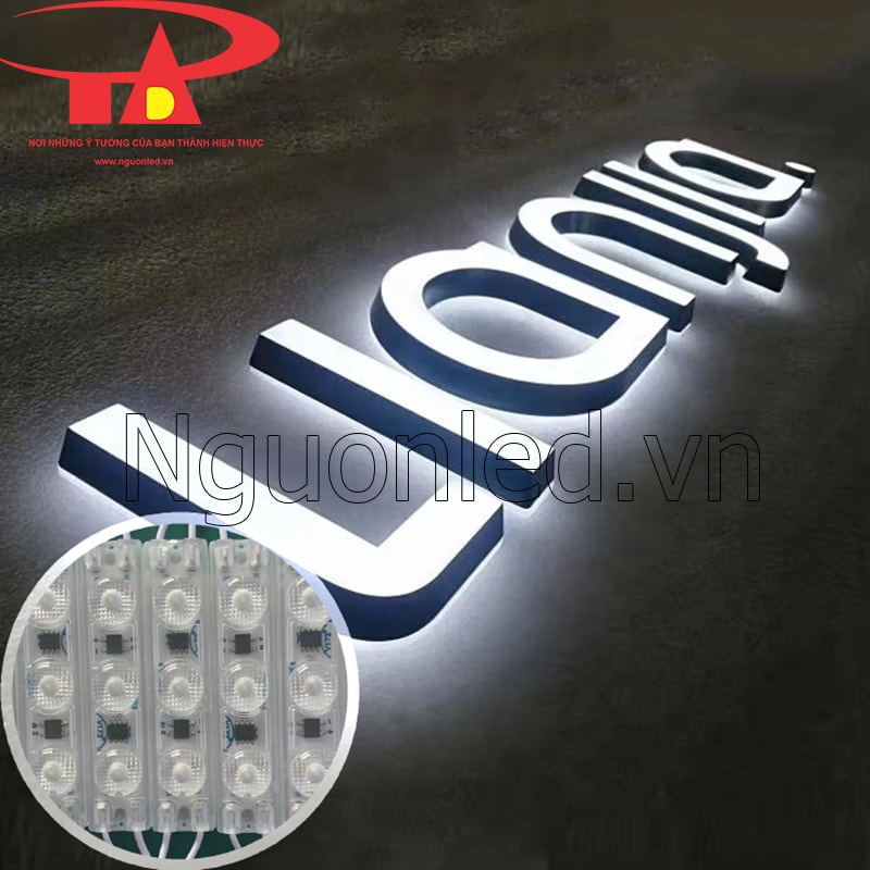 Led module 3 mắt lồi 220V làm biển hiệu