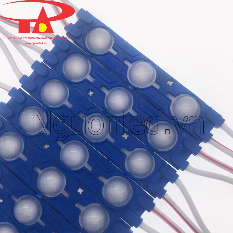 Led nodule 3 bóng chip 2835 màu xanh dương