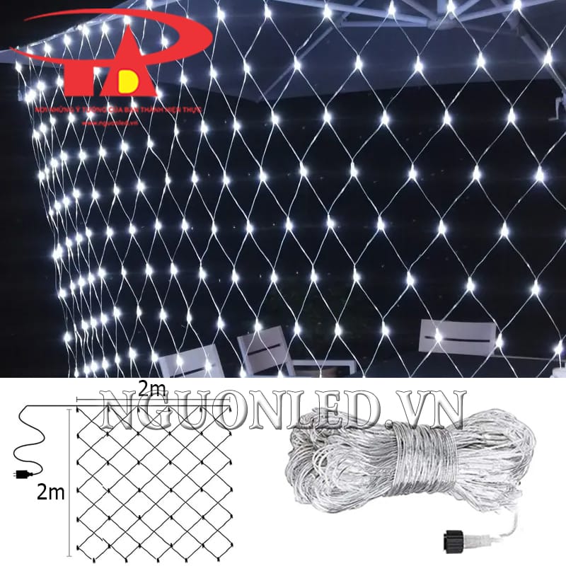 Thông số led rèm mắt cáo 2x2m màu trắng