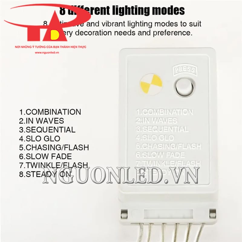 Hướng dẫn điều khiển chế độ led lưới mắt cáo màu đỏ