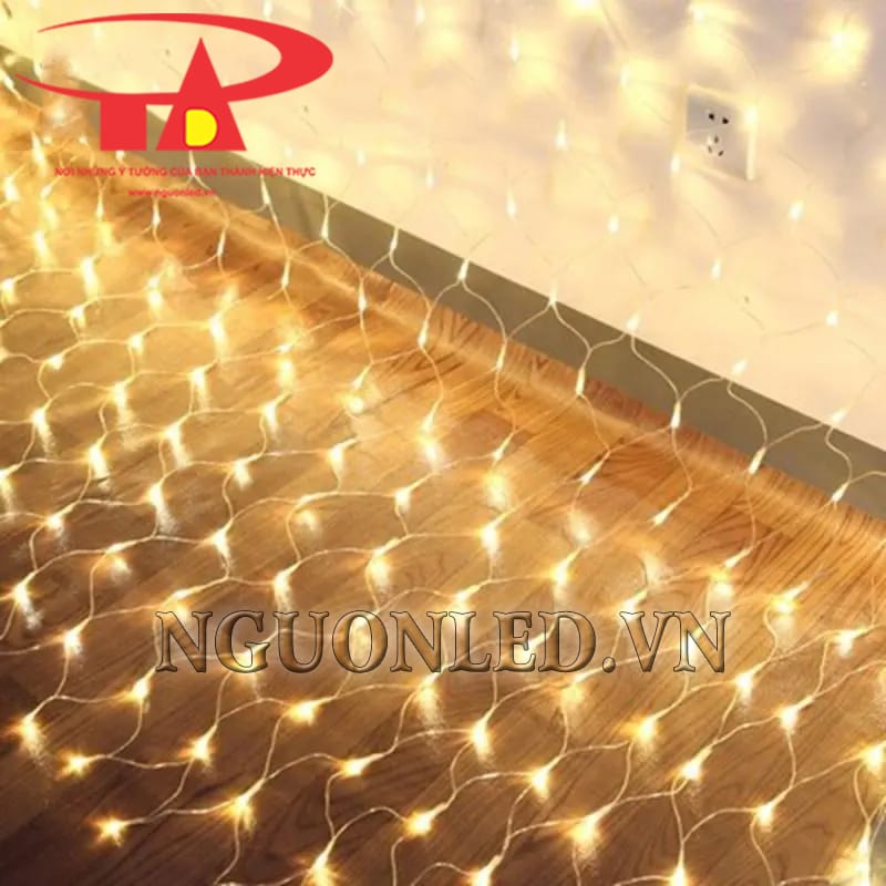 Led mắt cáo màu vàng 1.5x1.5m loại tốt