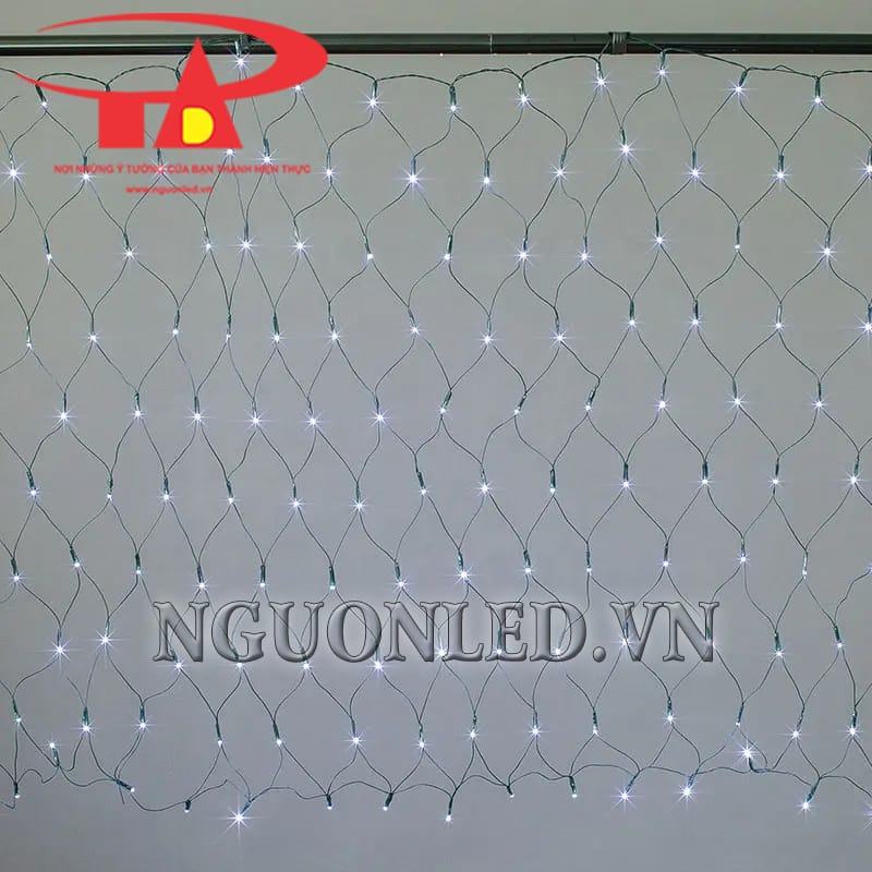 Ảnh led lưới mắt cáo 3x2m màu trắng