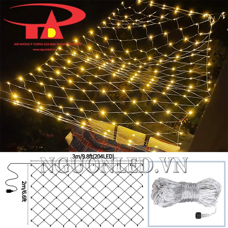 Thông số led lưới mắt cáo màu vàng