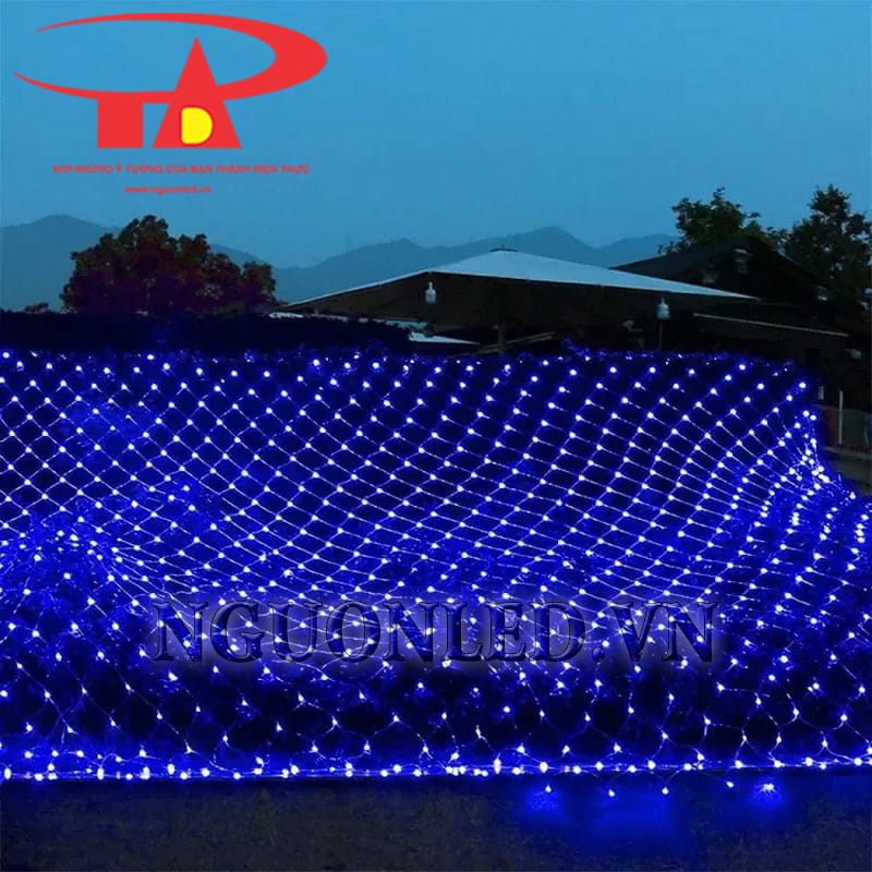 Ảnh led rèm mắt cáo màu xanh dương tại Bình Dương