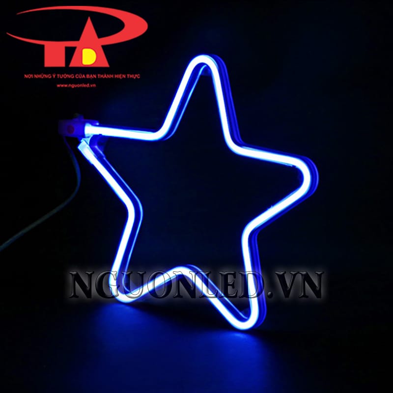 Ứng dụng led neon ngôi sao xanh dương loại tốt