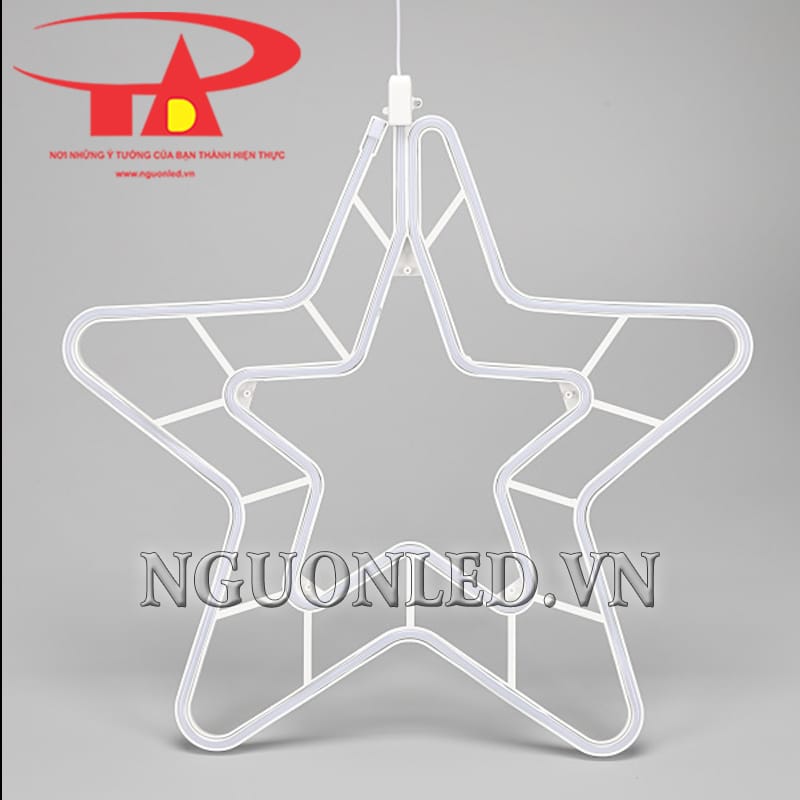 Đèn led neon sao kép trang trí noel