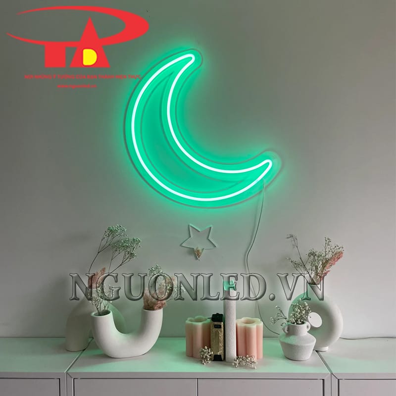 Ứng dụng led trăng khuyết neon xanh lá tại Nha Trang