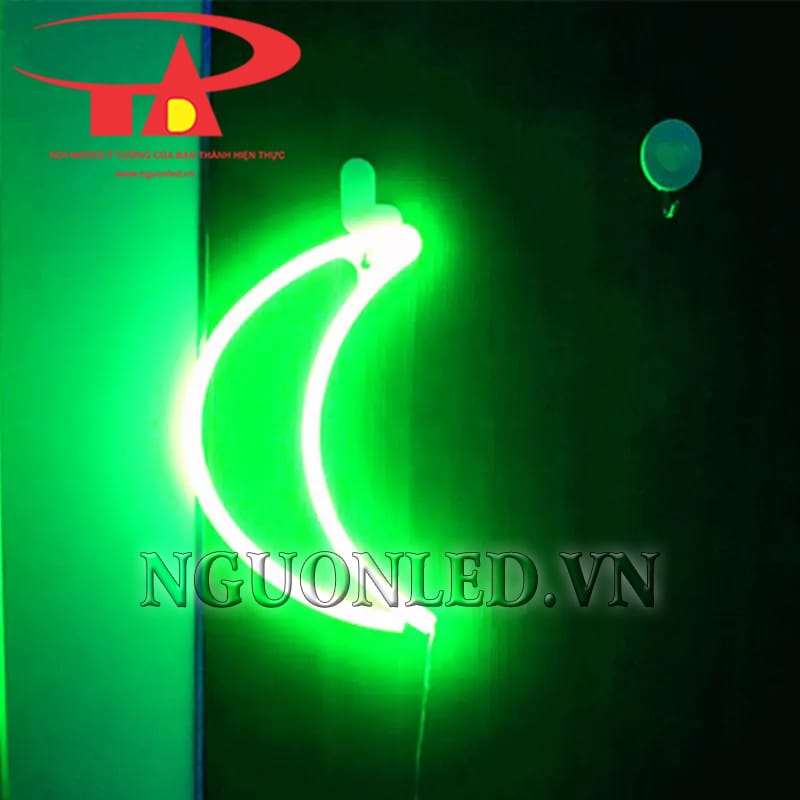 Ứng dụng led trăng khuyết neon xanh lá tại TPHCM