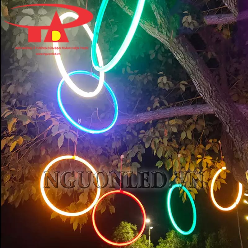 Ứng dụng đèn led neon vòng tròn