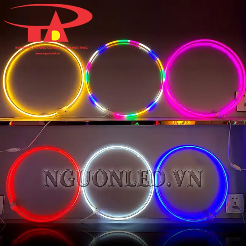 Ứng dụng đèn led vòng tròn neon quảng cáo