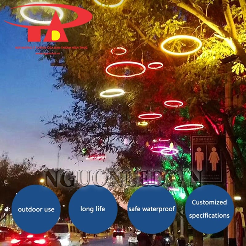 Chi tiết đèn led vòng tròn neon