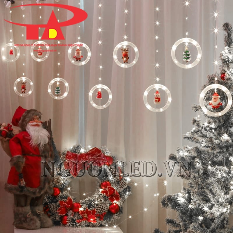 Ứng dụng led mành nháy noel vòng tròn tại TPHCM