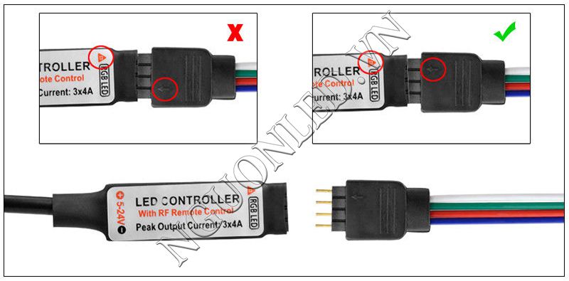 Hướng dẫn cài đặt bộ điều khiển led RGB 5-24V giá rẻ