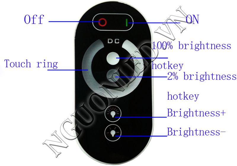 Hướng dẫn cài đặt Dimmer 12-24V 30A có remote chiết khấu cao