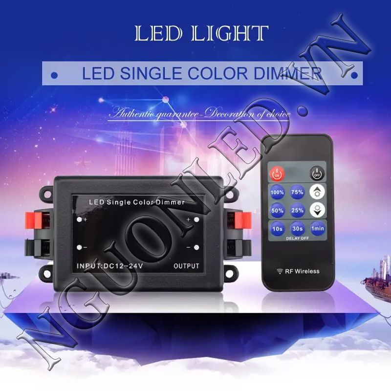 Mạch Dimmer 12-24V 30A có remote loại tốt