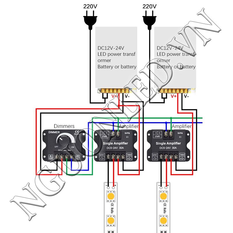 Hướng dẫn cài đặt mạch Dimmer chỉnh độ sáng