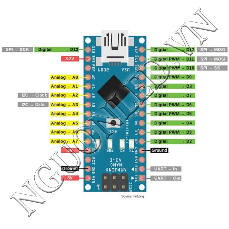 Hướng dẫn cài đặt mạch module Arduino Arduino Nano V3.0