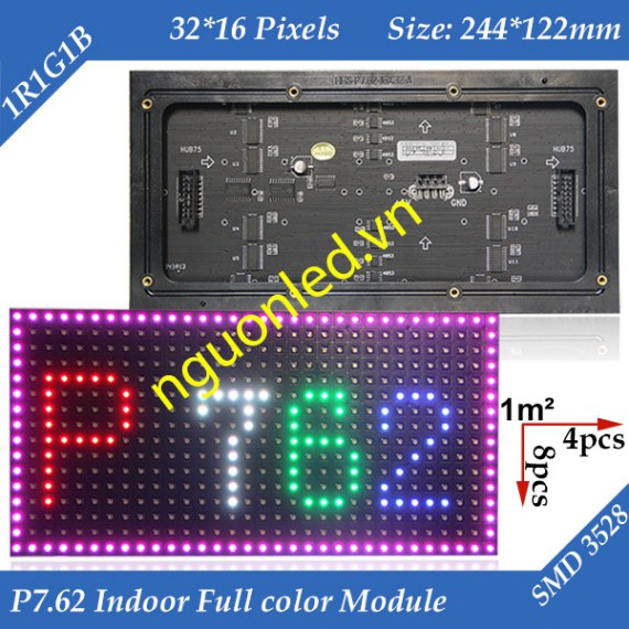 Module P 7.62 full color loại tốt, giá rẻ mua tại nguonled.vn