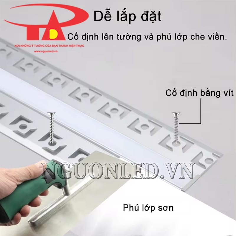 Thanh nhôm giấu viền loại tốt