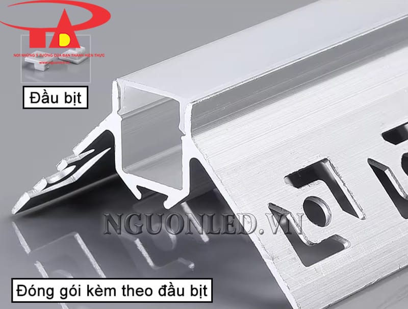 Máng nhôm profile giấu viền 50x22