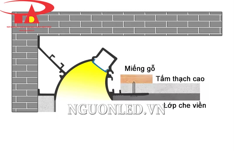 Thanh định hình nhôm âm trần