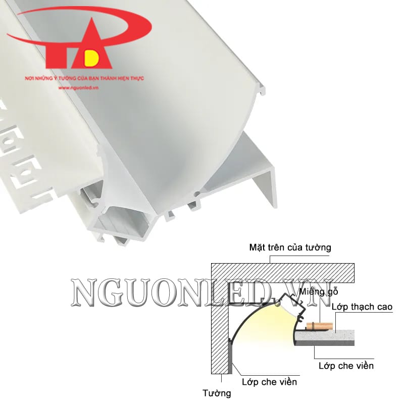 Thanh profile nhôm âm trần