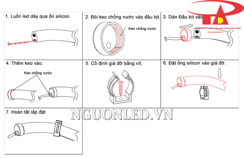 Cách lắp đặt ống silicon định hình tròn