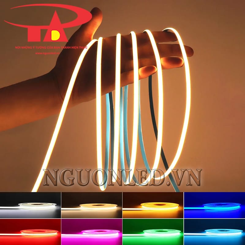 Dây led COB dùng cho silicon định hình tròn