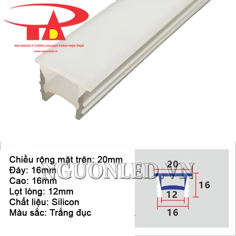 Dây silicon dẻo định hình âm tường 1616