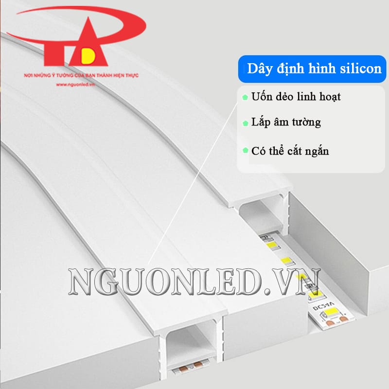 Vỏ silicon định hình led dây