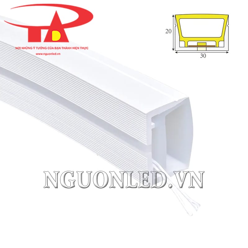 Dây silicon uốn dẻo định hình 30x20