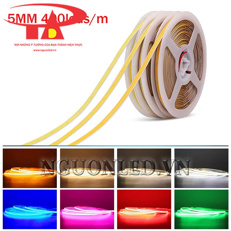 Dây đèn led COB dùng cho silicon định hình