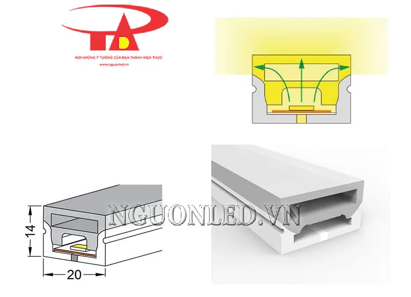 Dây silicon định hình led uốn dẻo