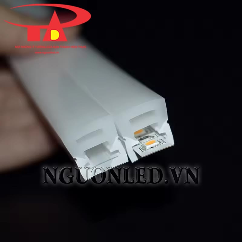 !Ống luồn silicon định hình led dây 1212