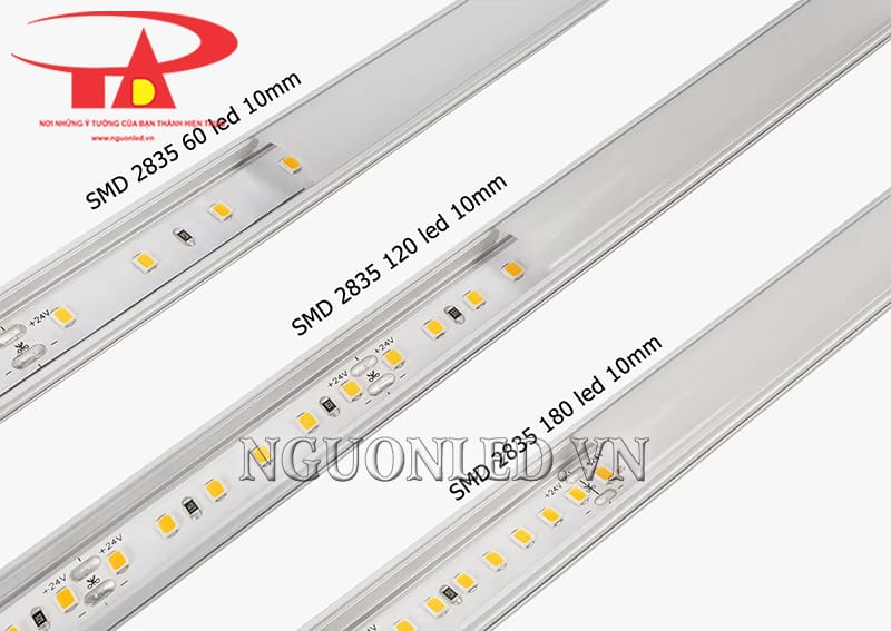 Thanh nhôm U nổi định hình led dây