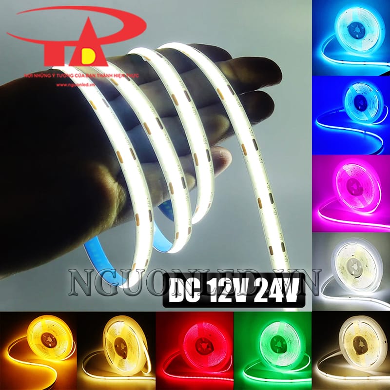 Led dây COB dùng cho thanh định hình nhôm gắn tủ