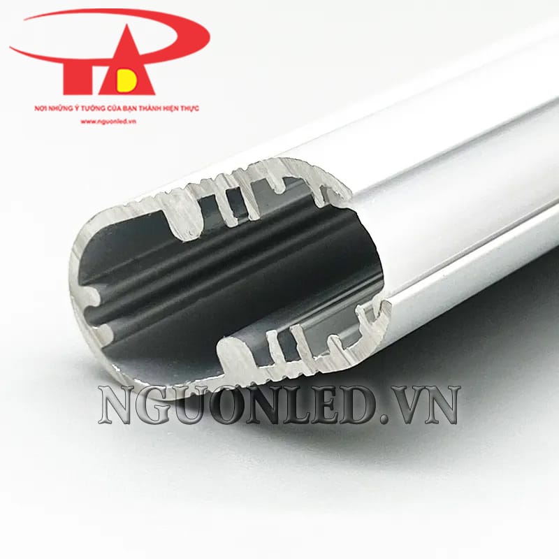 Thanh nhôm định hình led móc quần áo